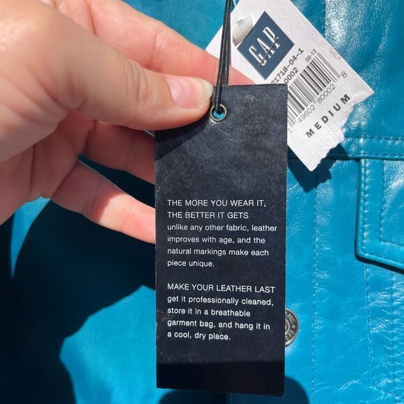 GAP Leather Jacket NWT - Picture 4 of 10